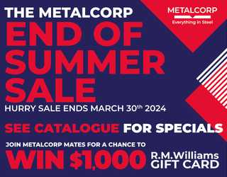 Metalcorp End of Summer Sale 2024 VIC